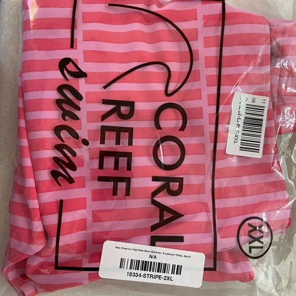 Coral Reef high waisted swim bottoms XXL - Picture 7 of 7